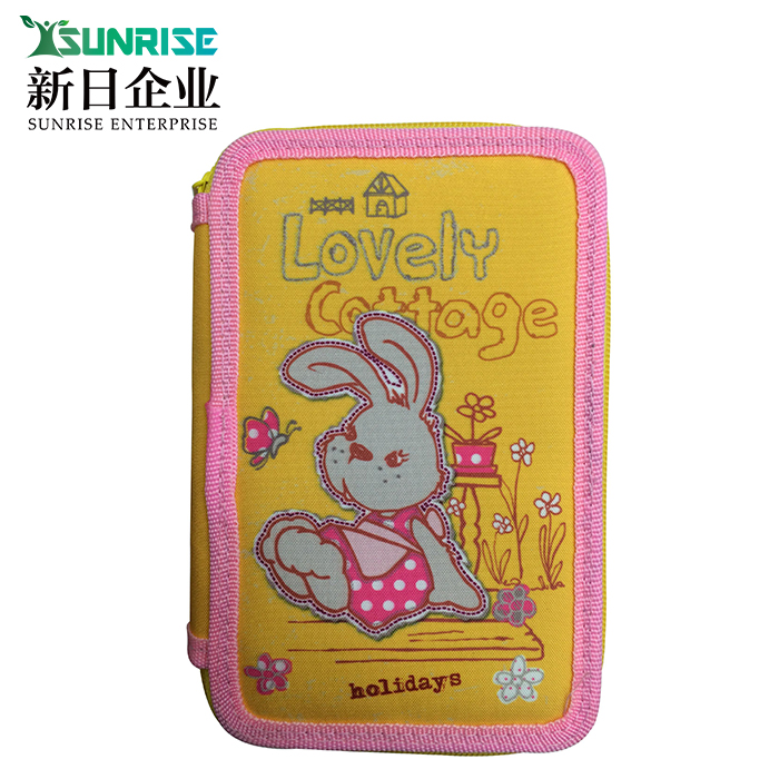 3 Zippers pencil case
