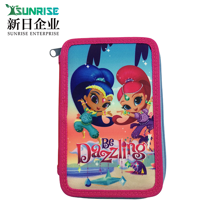3 Zippers pencil case
