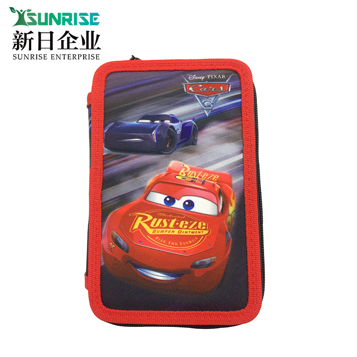 3 Zippers pencil case
